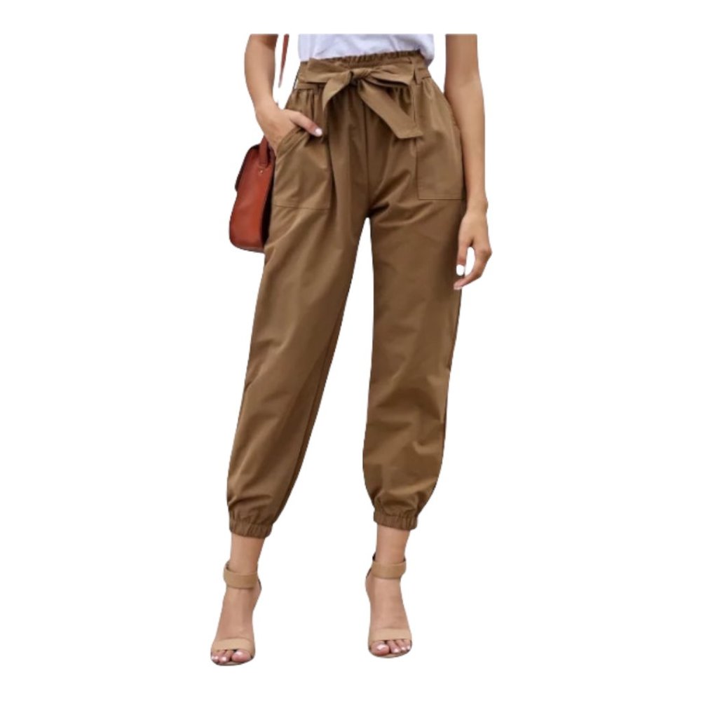 Belted Frock-Style Pants - Picture 2 of 12